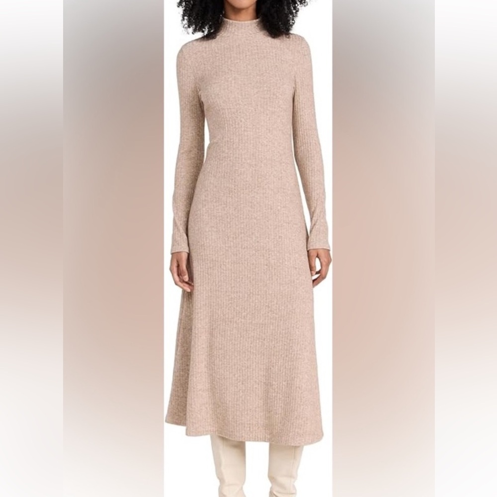 Vince Sweater Dress w/ Mock Turtleneck
Hazel cream color